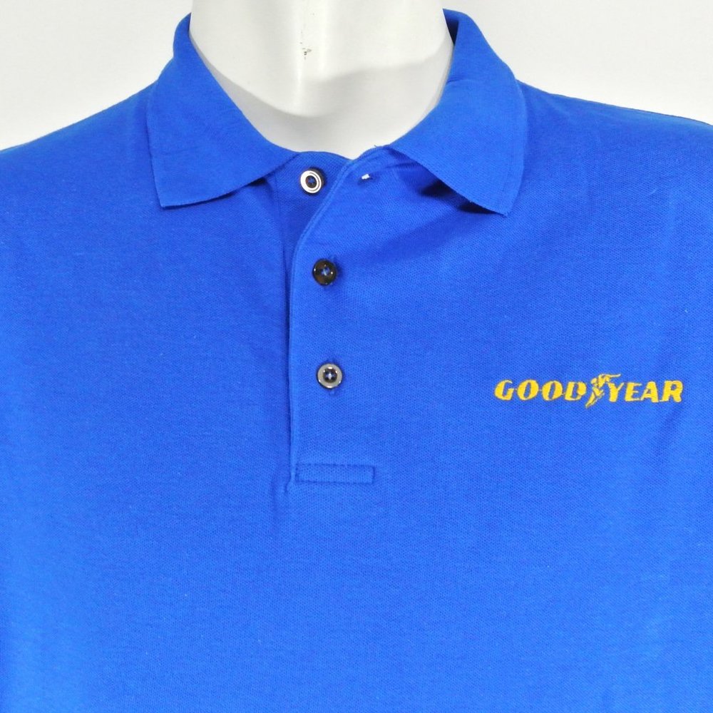 GOODYEAR Tire Auto Employee Uniform Men's Blue Polo Shirt Size XL NEW